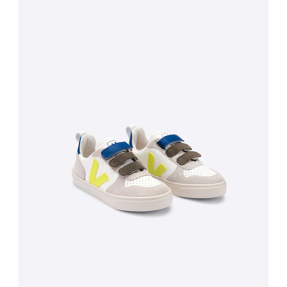 παπουτσια παιδικα Veja V-12 BONTON White/Blue | GR 753FDN